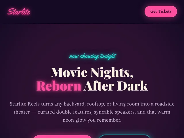 Drive-In website preview