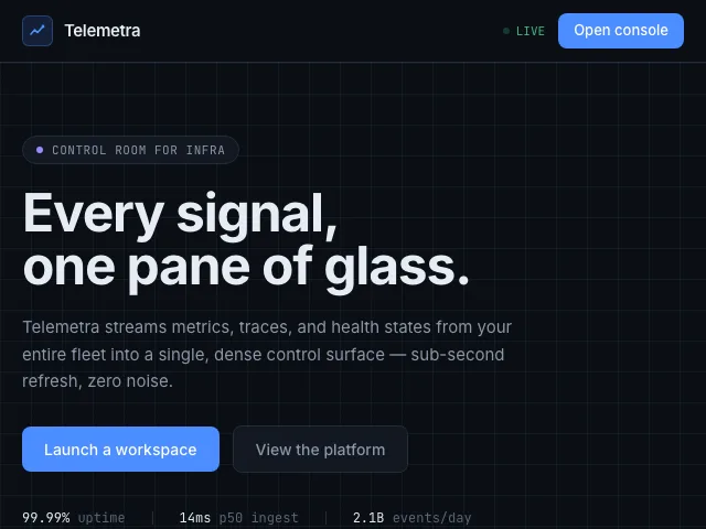 Cockpit website preview