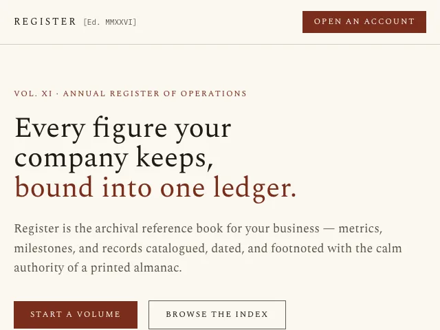 Almanac website preview