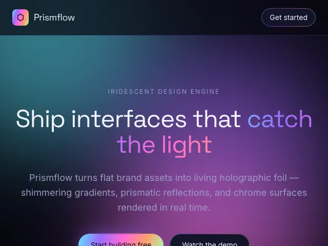 Hologram website preview