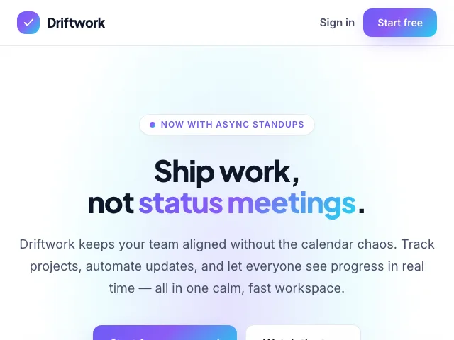Launchpad website preview