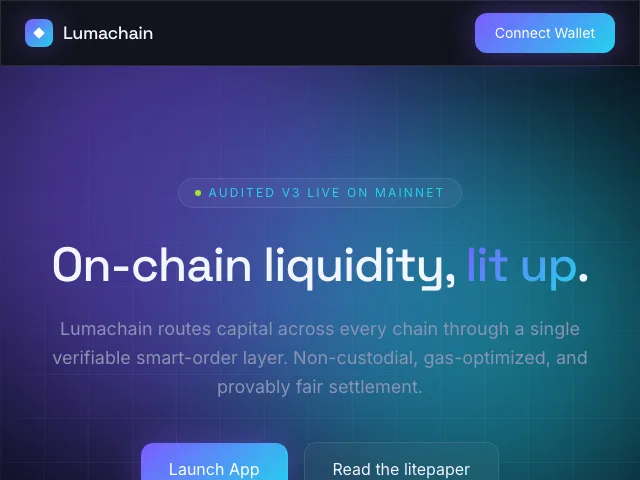 Chainlight website preview