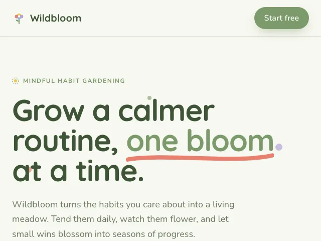 Meadow website preview