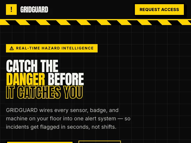 Hazard website preview