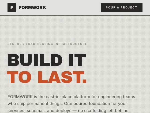 Concrete website preview