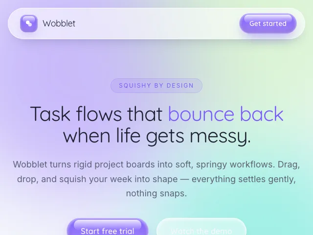 Gel website preview