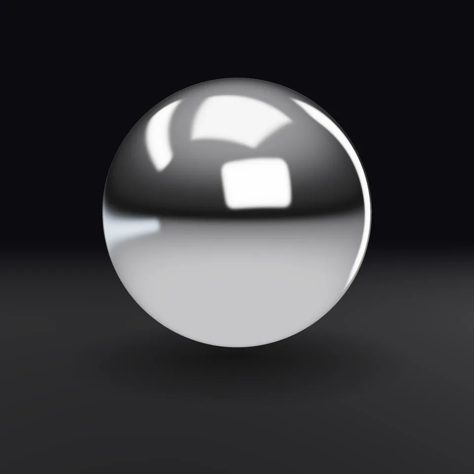 Chrome Material & Studio Light preview